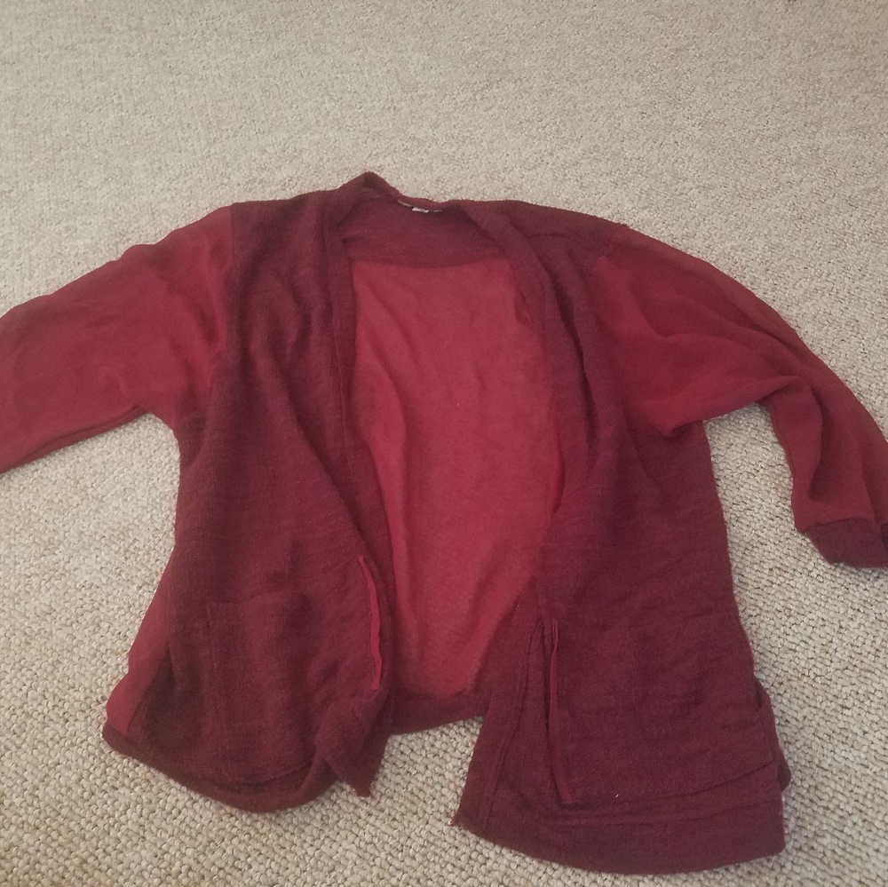 Urban outfitters maroon cardigan